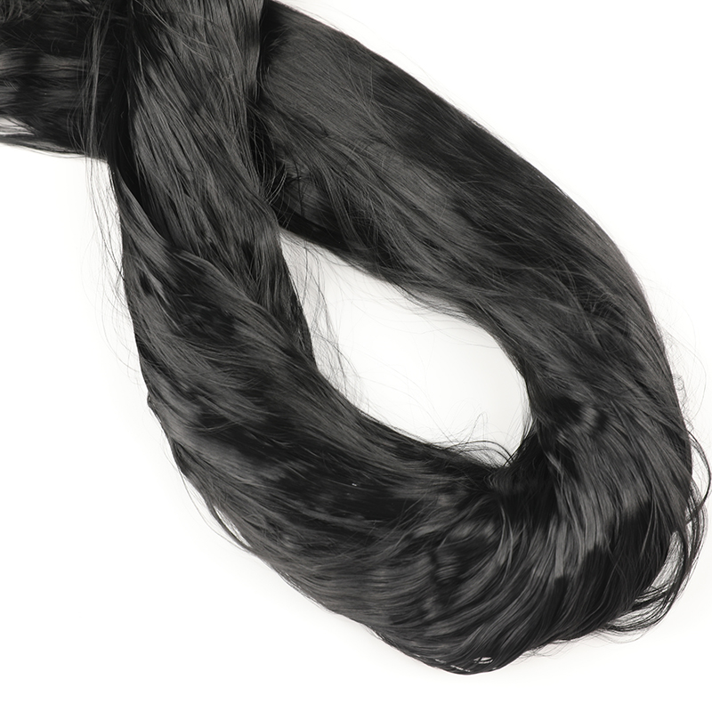 Необработанный черный глянцевый 3D флокированный нейлон 66