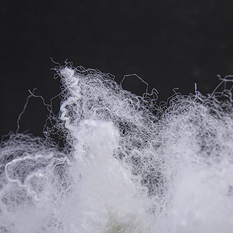 Полое огнестойкое скользкое полиэфирное штапельное волокно 6D×64 мм Полое огнестойкое скользкое полиэфирное штапельное волокно 6D×64 мм